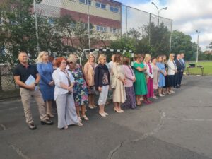 Widok całej rady pedagogicznej