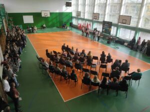 Widok całej sali gimnastycznej z góry